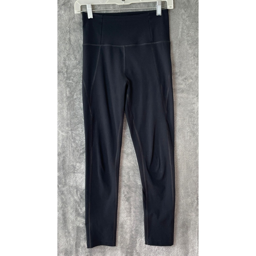 Girlfriend Collective Leggings Size XS Black High Waist Athleticwear Gym Sports